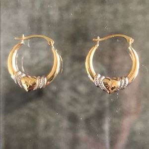 14ct gold hoop earrings